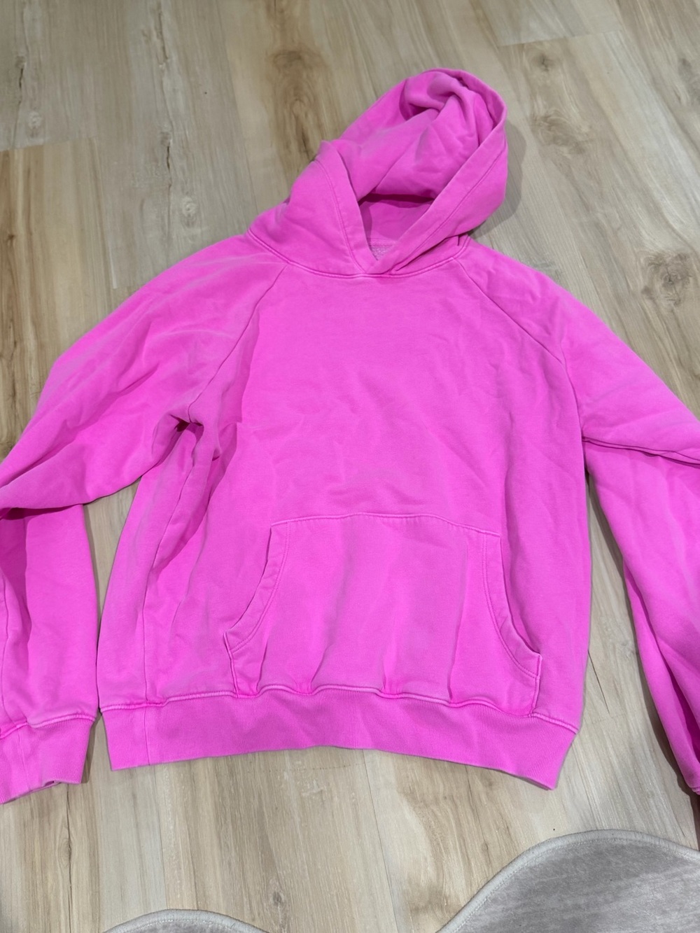 Bright Pink Pullover Hoodie